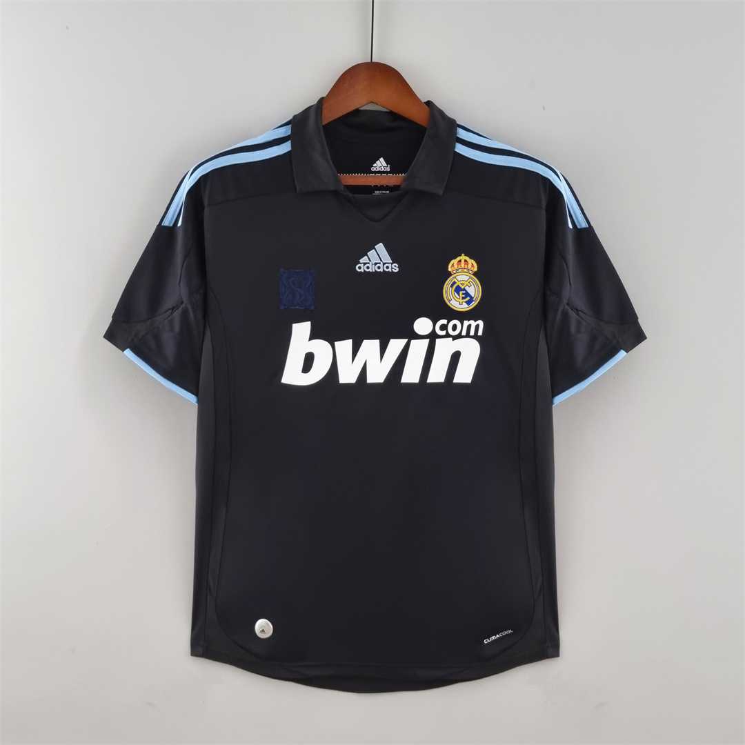 AAA Quality Real Madrid 09/10 Away Black Soccer Jersey
